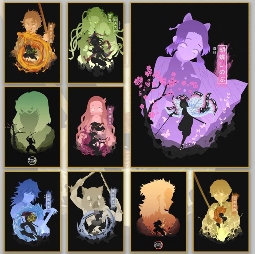 Anime Posters Japanese Poster Cartoon Poster Anime Wall Etsy Canada