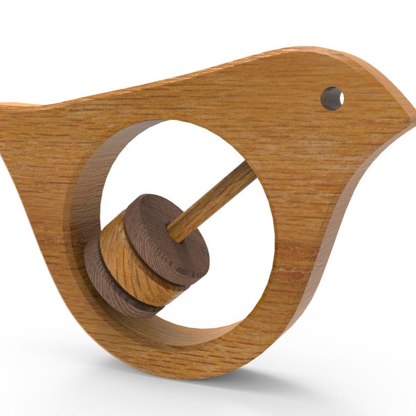 DIY Bird Wooden Baby Rattle Toy | Digital Plans