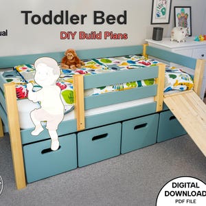 Kinderbed met glijbaan | PLANNEN DIY digitale houtbewerking