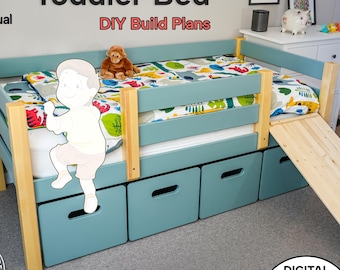 Kids Bed with Slide | PLANS DIY Digital Woodworking