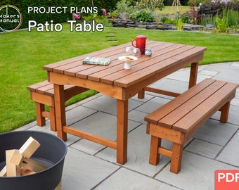 Patio Table that Folds | DIY Digital Woodworking Plans