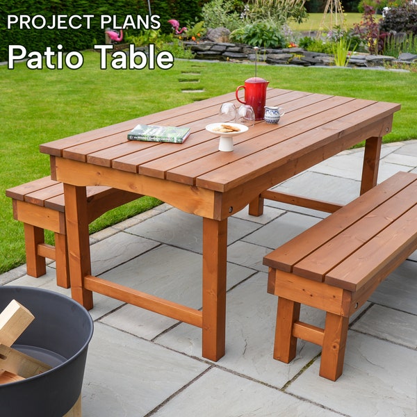 Patio Table that Folds | DIY Digital Woodworking Plans