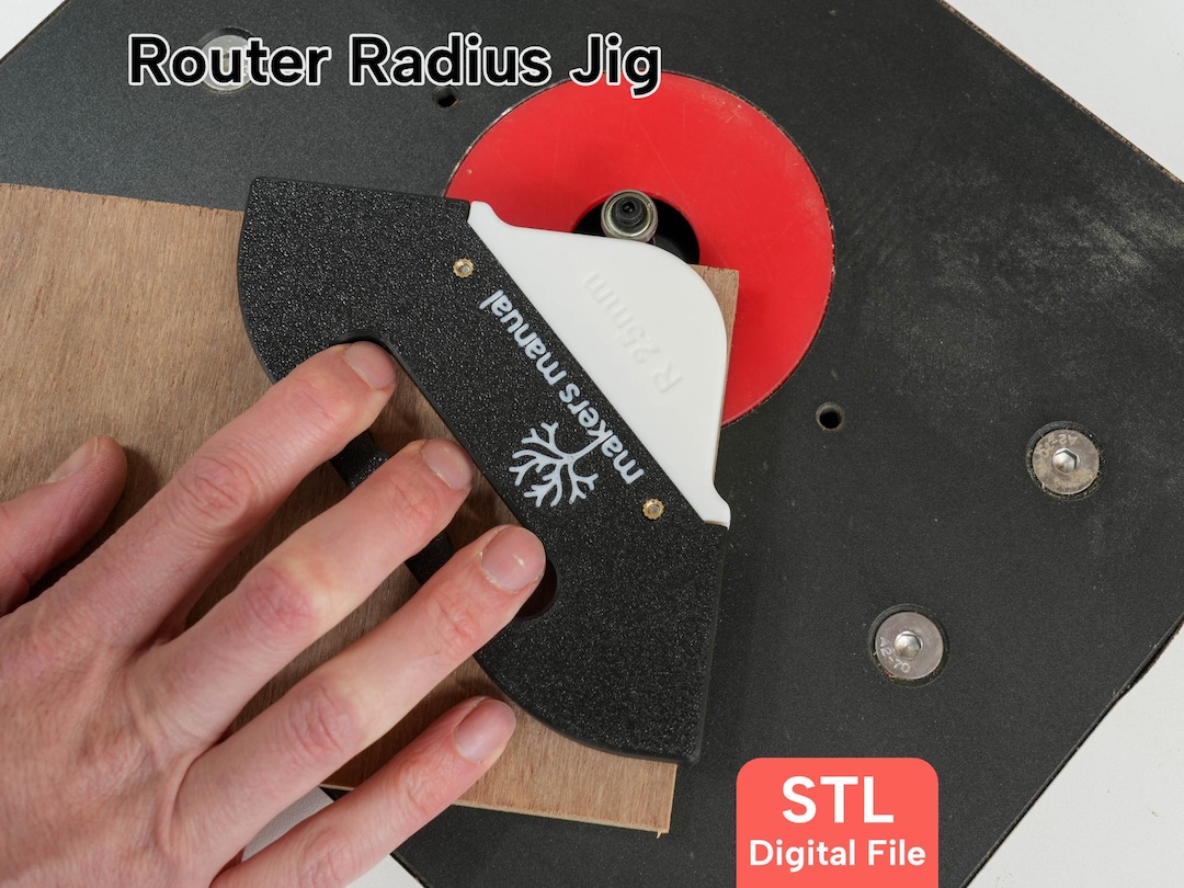 DIGITAL - Radius Jig Router Template, Corner Routing Template - Etsy