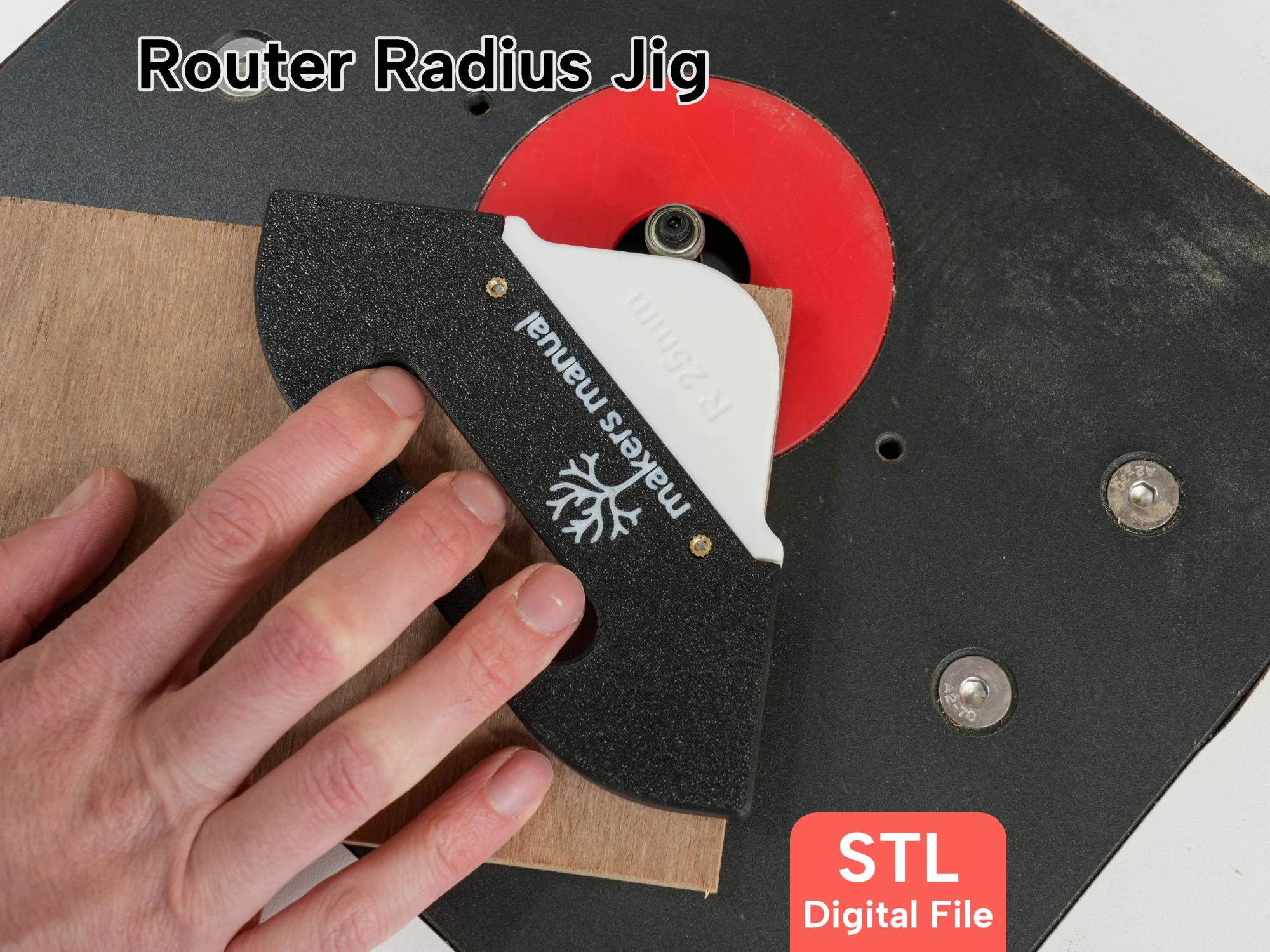 DIGITAL - Radius Jig Router Template, Corner Routing Template - Etsy