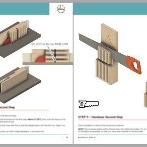Woodworking Plans to make an in-drawer knife block. Makes a great handmade Christmas present.