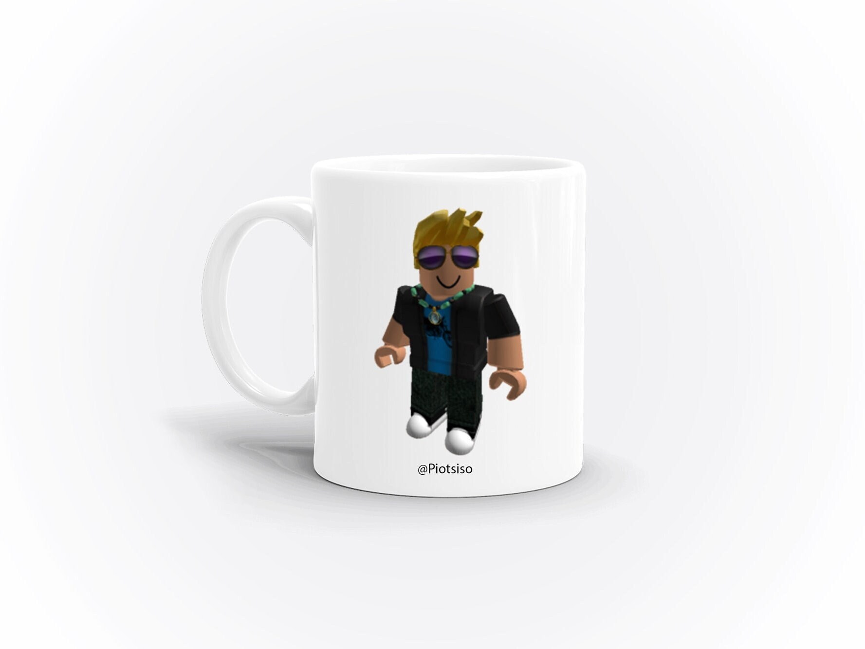 Roblox Woman Face Mug 11oz Double Sided Ceramic Mug Gamer 