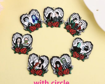 The Best Couples in Horror Movies Acrylic Charms | Terror Couples | DIY Jewelry | Ref: P182
