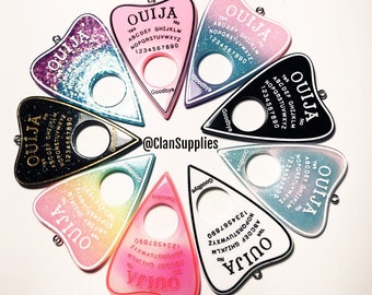 Ouija Charms, Ouija Resin Charm, Oiuja Planchette Pendants with Hook , Planchette charm , Jewellery making , Pendants