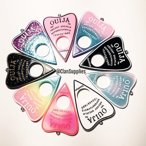 Ouija Charms, Ouija Resin Charm, Oiuja Planchette Pendants with Hook , Planchette charm , Jewellery making , Pendants