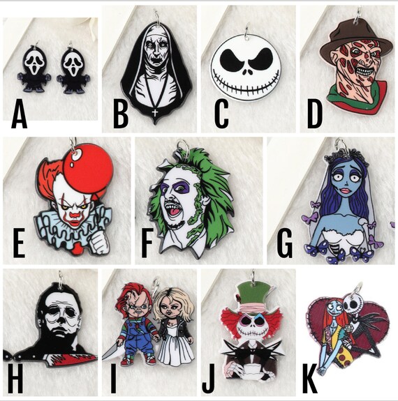 56-Piece Horror Theme Decoration Charms | PVC Craft Charms For DIY Projects | Spooky Gift Set