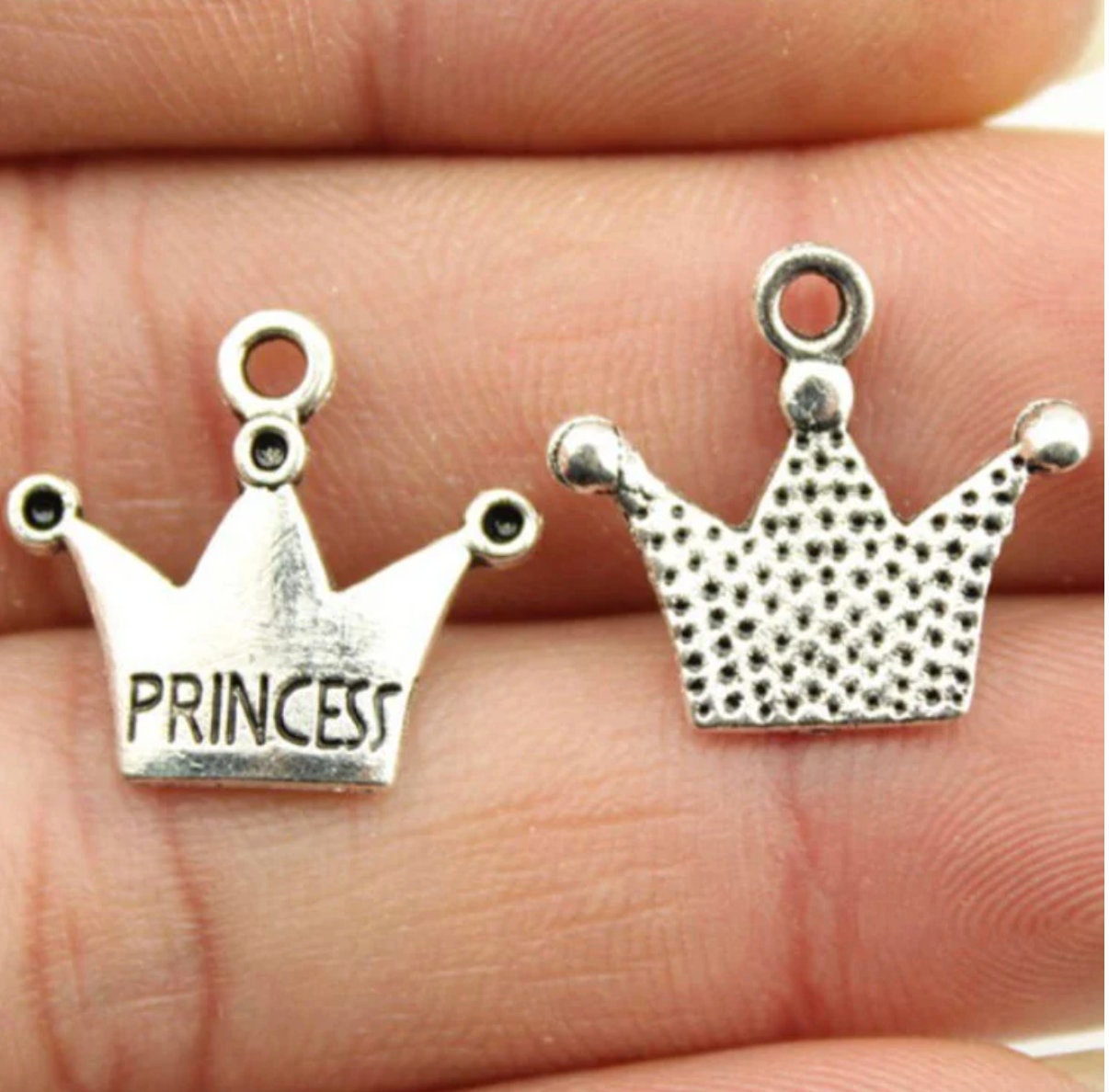 Princess Queen Chain Crown Charm | Princess | Queen | Metal Pendants for DIY Supplies ...