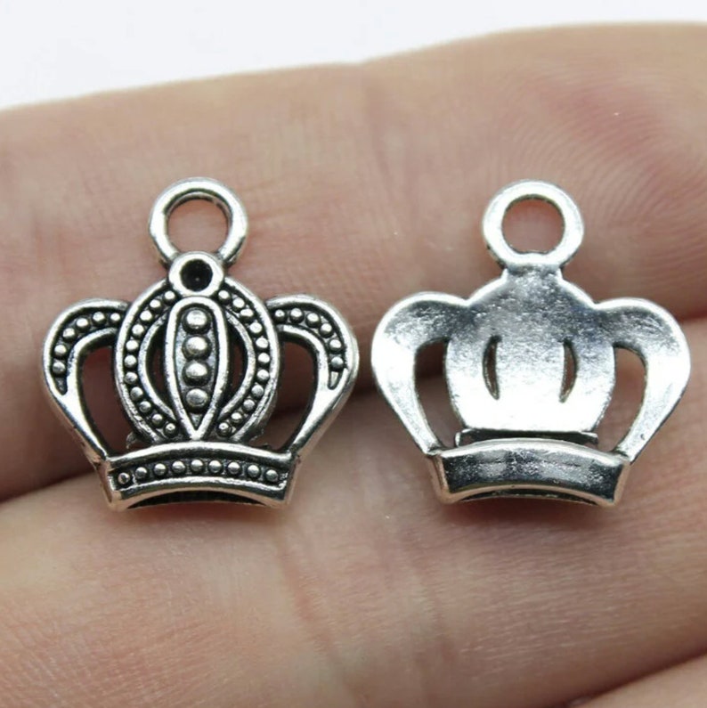 Princess Queen Chain Crown Charm | Princess | Queen | Metal Pendants for DIY Supplies ...