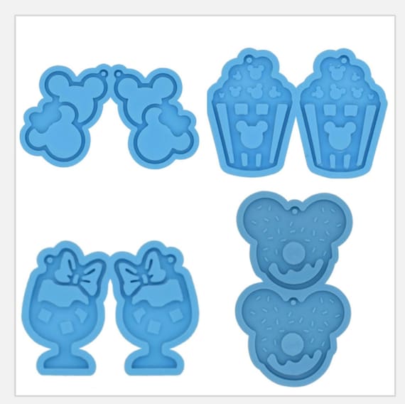 Mickey Mouse Silicone Mold | Keychain, Donut, Popcorn, Glass