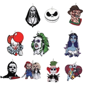Horror Movie Charms | Horror Movie Icons Charms | Halloween Charm | Goth Pendant For Earring Necklace | DIY Making P60