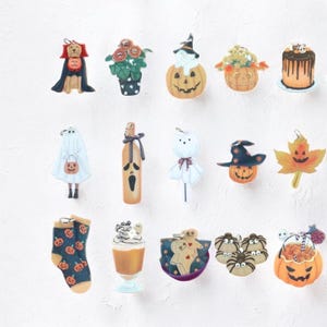 Halloween Autumn Acrylic Charms | Fall | Ghost | Pumpkin Spice Latte |  Witch | Ref: P95