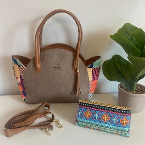 Purse and Wallet Set- Large Purse- Fashion Bag - Crossbody Bag - Gift Handbag