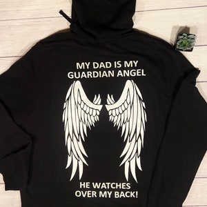 Adult Angel Hoodie~ Remembering Loved Ones- Angel in Heaven~ Guardian Angel Hoodie Pullover~Unisex Hoodie