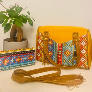 Geldbörse und Portemonnaie Set -PerfectGift-Mexikanisches Portemonnaie - Handtasche - Bolsa de Mano