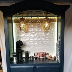 Repurposed Armoire - Coffee and Wine Bar