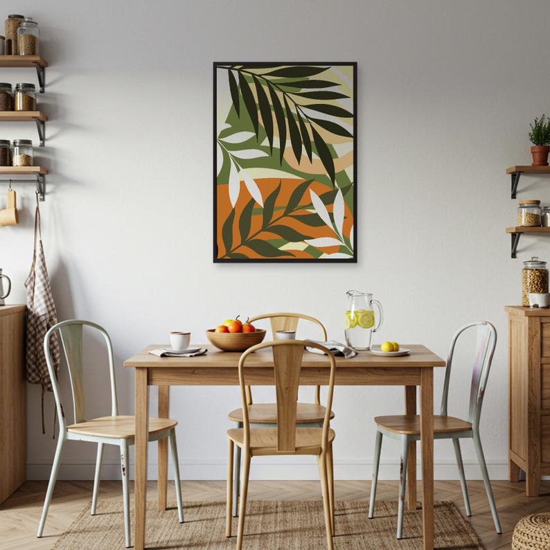 Jungle Leaf Wall Art Modern Tropical Print Boho Home Decor Etsy jungle-leaf-wall-art-modern-tropical-print-boho-home-decor-etsy