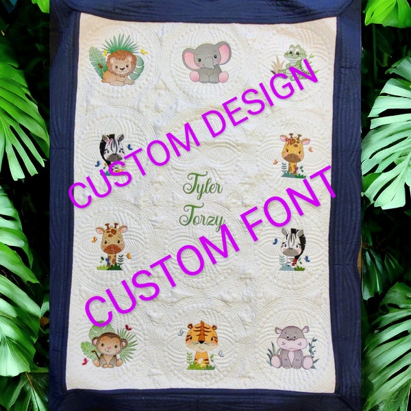 Baby Blanket Customized Pick Your Theme Baby Shower Gift for her Birthday Crib Mama to be Girl Boy Quilt Present Toddler Name Personalized