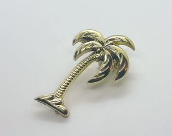 80s Vintage Brooch - Palm Tree