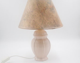 80's vintage marbled pink lamp "Fonolossa"