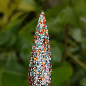 Beach Pebbles - Blue, Gold & White Jewels for Glitter Dip / Acrylic Nail Dip Powder