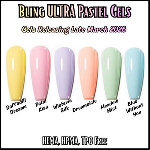 Ultra Petal Kiss Pastel Solid Color Gel - Hema Hpma Tpo Free