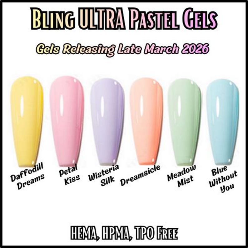 Ultra Petal Kiss Pastel Solid Color Gel - Hema Hpma Tpo Free
