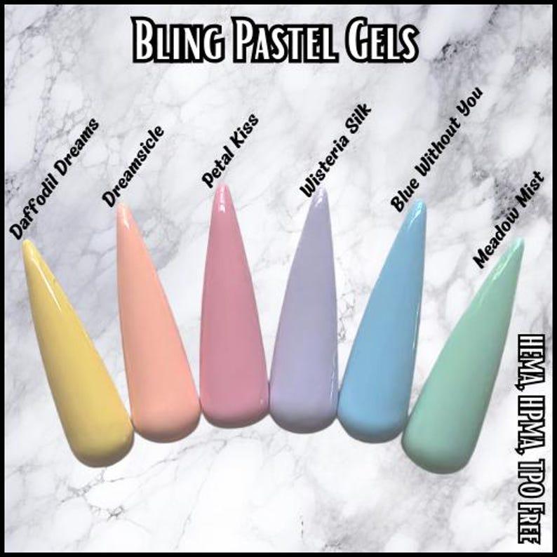 Ultra Petal Kiss Pastel Solid Color Gel - Hema Hpma Tpo Free