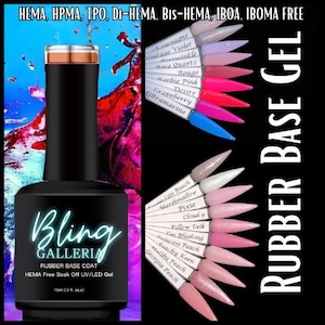 ULTRA Rubber Base Gels | Shimmers | Solids | Clear | Pixie | HEMA, HPMA, tpo Free