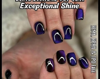 Diamond Top Coat (No Wipe) Clear - HEMA, HPMA, TPO Free