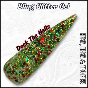 Deck The Halls Glitter Gels | Ruby Slippers and Gold Mine Glitter Gels | HEMA, HPMA, TPO Free