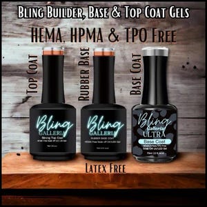 ULTRA Base Coat - Original Clear Rubber Base Gel and Strong Gel Top Coat | HEMA, HPMA, Tpo Free | gel polish, gel nail, topcoat, gels