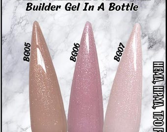 Ultra Shimmer Builder Gel In Bottle - Bg05, Bg06, Bg07 - Hema, Hpma, Tpo Free