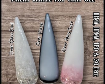 Ultra White Milky Top Coat (No Wipe) - Hema, Hpma, Tpo Free