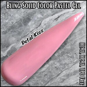 Ultra Petal Kiss Pastel Solid Color Gel - Hema Hpma Tpo Free