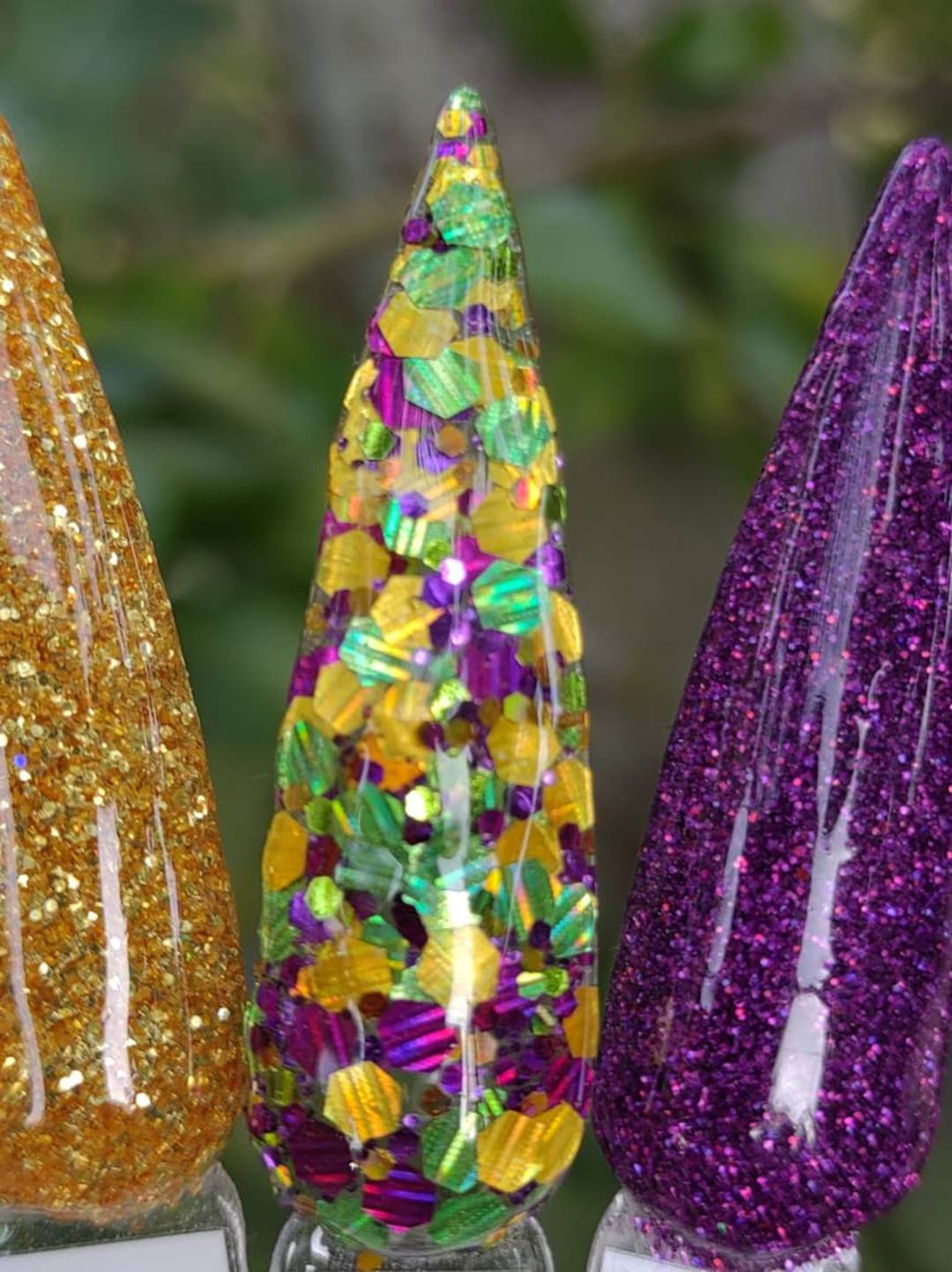 Flashing for Beads Mardi Gras Collection / Grape Soda, Biscotti Blonde