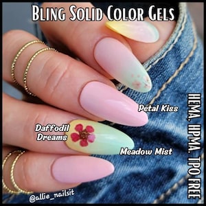 Ultra Petal Kiss Pastel Solid Color Gel - Hema Hpma Tpo Free