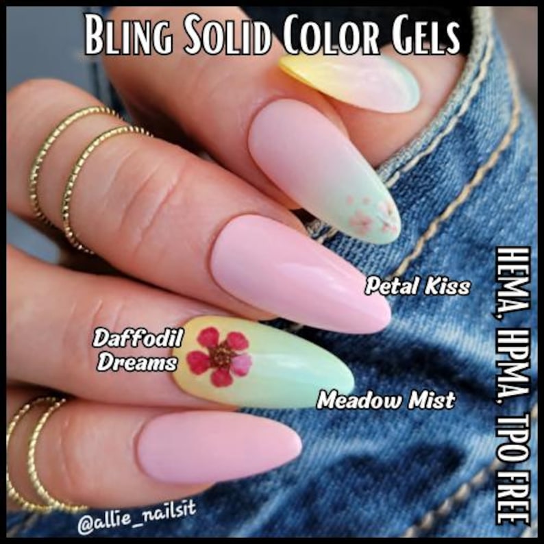 Ultra Petal Kiss Pastel Solid Color Gel - Hema Hpma Tpo Free
