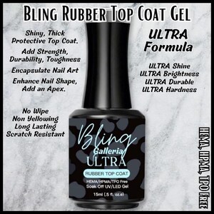 Ultra Rubber Top Coat Gel (No-Wipe) - Hema, Hpma, Tpo Free
