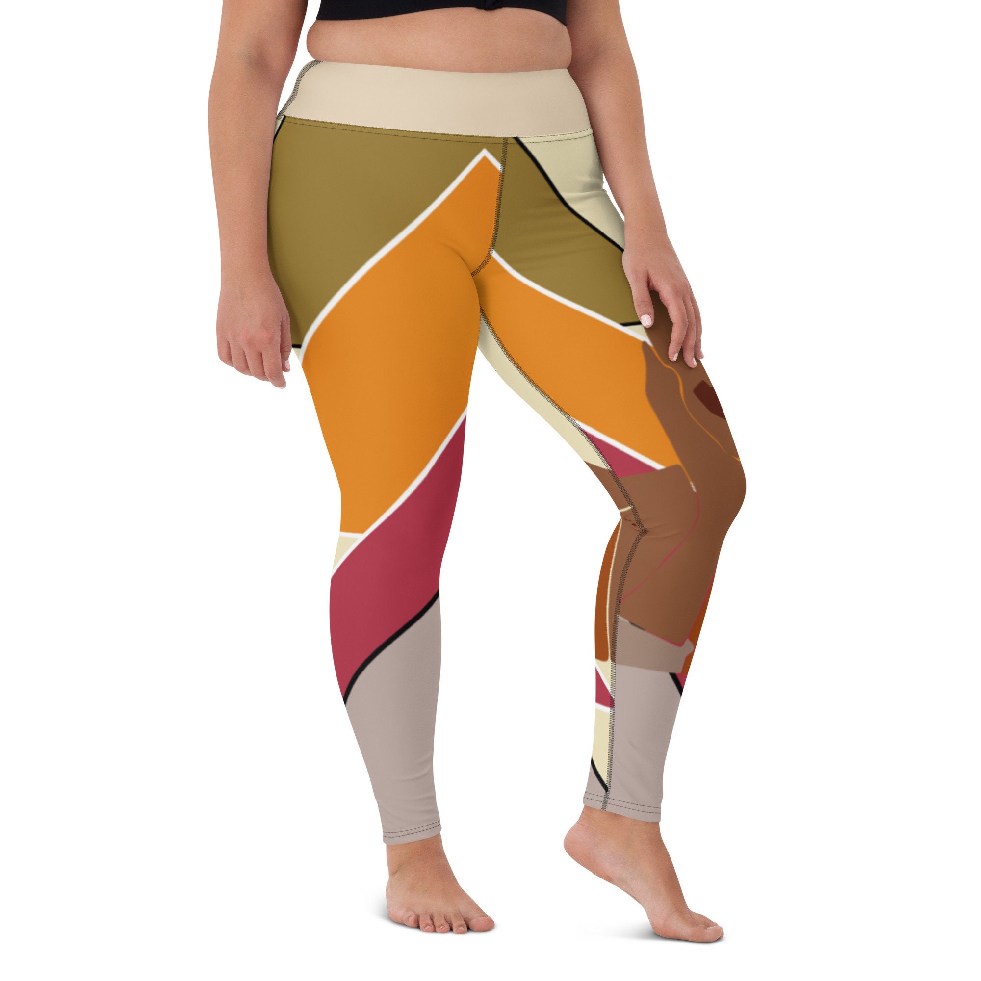 Foyo peach Women's Yoga Pants with Pockets High Waist Workout Pants for Women Tummy Control Running Cycling Yoga Leggings 