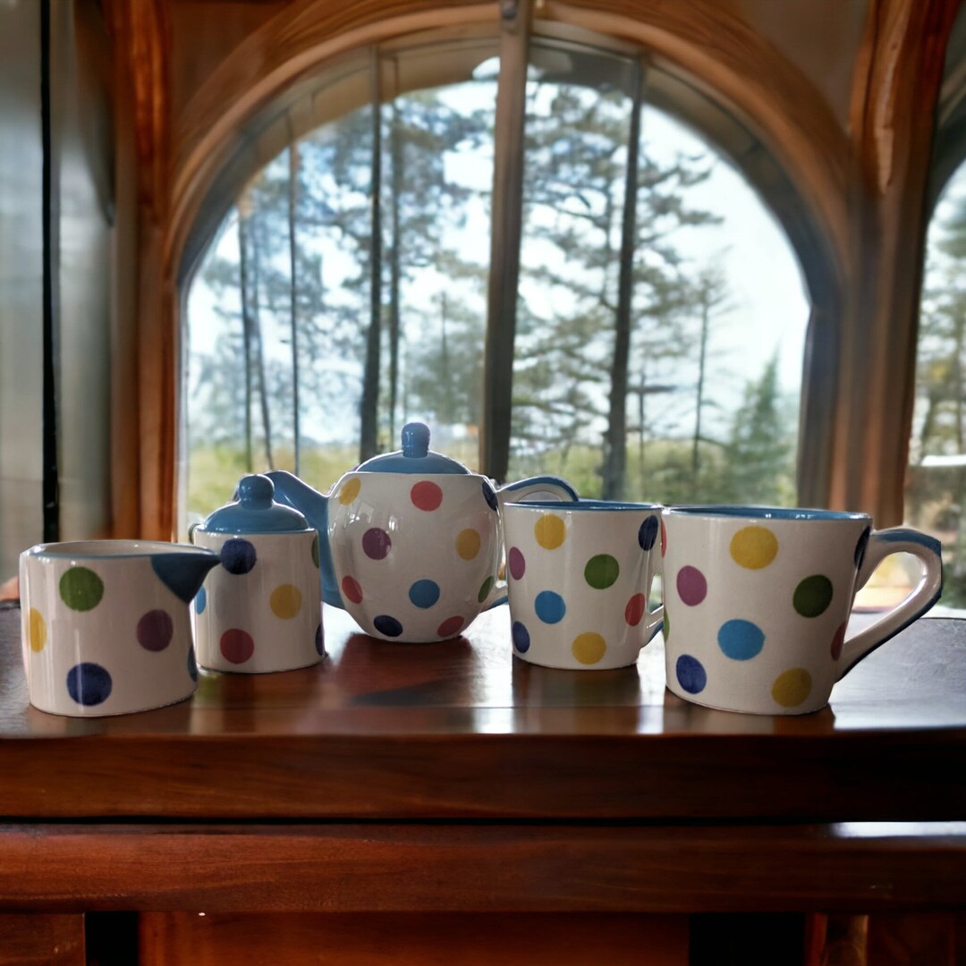 Whittard Tea Set Polka Dot Tea for Two Cute Tea Set Mini Etsy