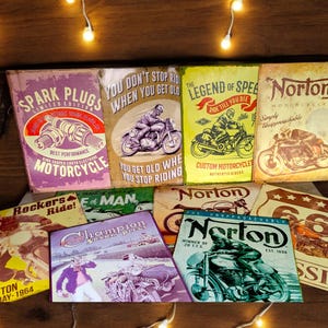 Metal Vintage Style Wall Sign - Norton Motorcycles 8x6 Inch [NORT