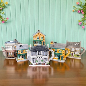 Vintage Hand-Painted  Rovers Return, Queen Vic, Fawlty Towers, The Woolpack Teapots