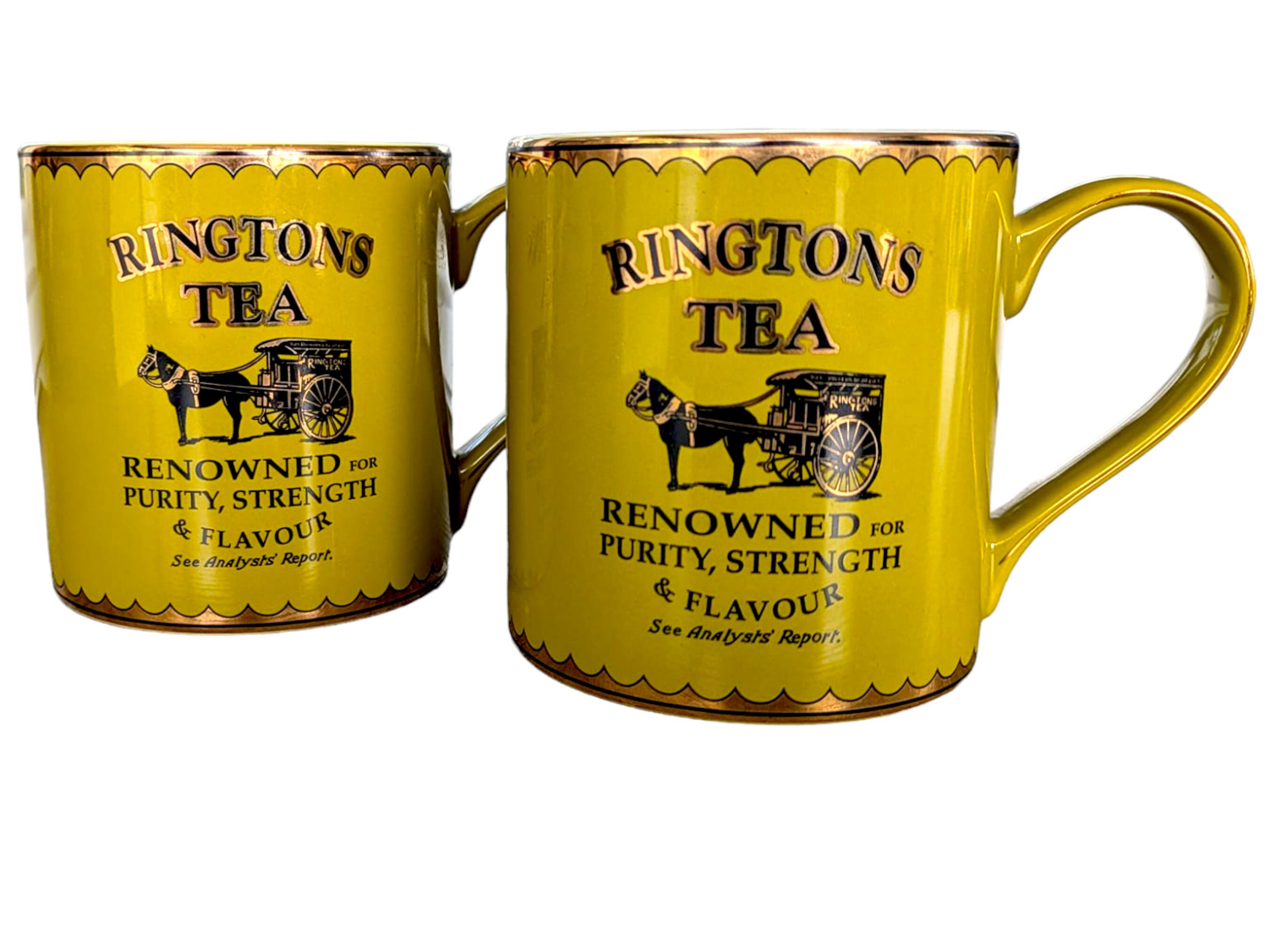 Vintage Rington's Tea Set: Gold Teapot and Mugs - Etsy UK
