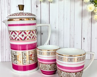 Whittard Cafetiere and Espresso Cups: After Dark