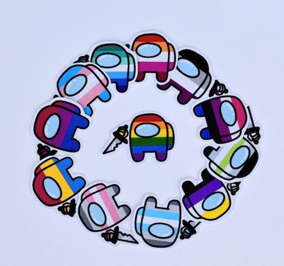 Among Us Pride Stickers 