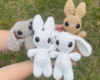 Patrón de conejito de crochet: opciones sin costura y con costura baja (descarga digital)
